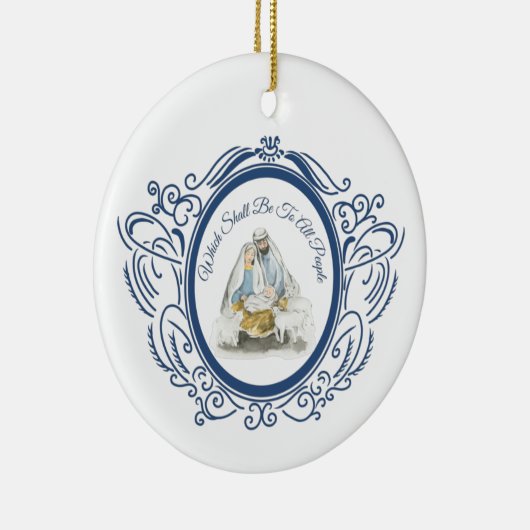 kerstversiering keramisch ornament (Rechts)