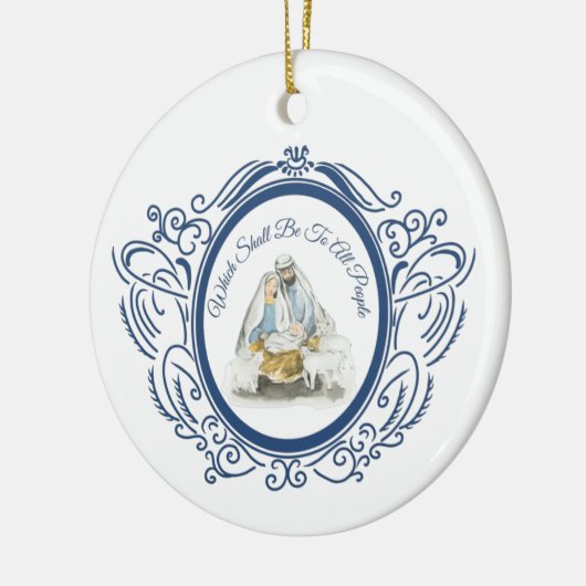 kerstversiering keramisch ornament (Links)