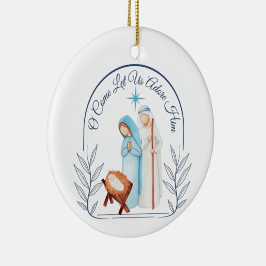 kerstversiering keramisch ornament (Rechts)