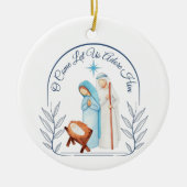 kerstversiering keramisch ornament (Voorkant)