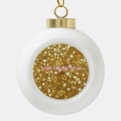 Kerstversiering Keramische Bal Ornament (Voorkant)