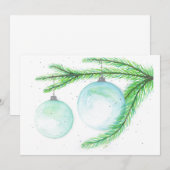 Kerstversiering Kerst Kaarten (Voorkant / Achterkant)