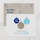 Kerstversiering Kerst Winter Ansichtkaart Feestdagenkaart (Voorkant / Achterkant)