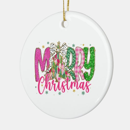 Kerstversiering, kerstcadeau keramisch ornament (Links)