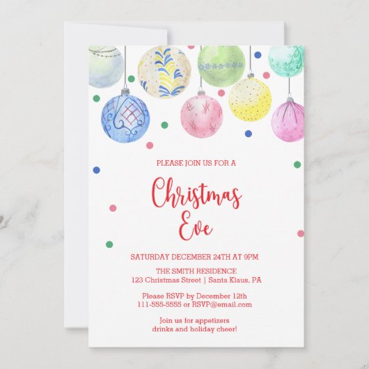 Kerstversiering Kerstfeest Kaart (Voorkant)