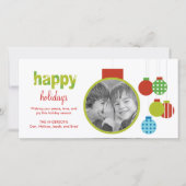 Kerstversiering Kerstfoto Kaart (Voorkant)