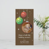 Kerstversiering Kerstvakantie aangepaste wenskaart Feestdagenkaart (Staand voorkant)