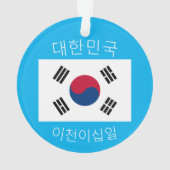 kerstversiering Korea Trip Ornament (achterkant)