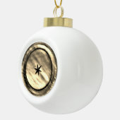 KERSTVERSIERING KUNST EN ONTWERP KERAMISCHE BAL ORNAMENT (Rechts)