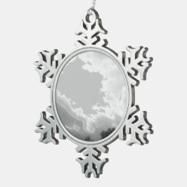 KERSTVERSIERING KUNST EN ONTWERP TIN SNEEUWVLOK ORNAMENT
