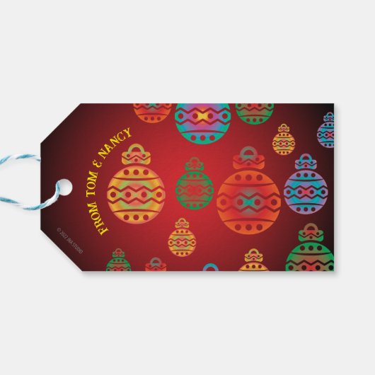 kerstversiering Label Cadeaulabel (Achterkant Horizontaal)