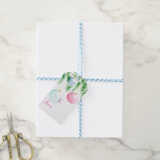 Kerstversiering Label Cadeaulabel (Met Touw)