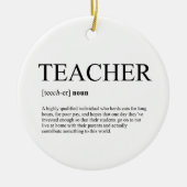 kerstversiering leraar keramisch ornament (Voorkant)