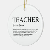 kerstversiering leraar keramisch ornament (Links)