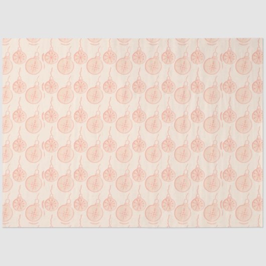 Kerstversiering Licht Sinaasappel Kerst Tissuepapier (Voorkant)