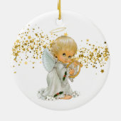 kerstversiering — Little Angel Ceramic Ornament (Achterkant)