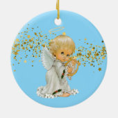 kerstversiering — Little Angel Ceramic Ornament (Achterkant)