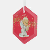 kerstversiering - Little Angel Glass Ornament (Voorkant links)
