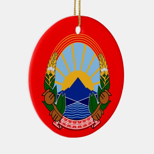 kerstversiering Macedonië Keramisch Ornament (Rechts)