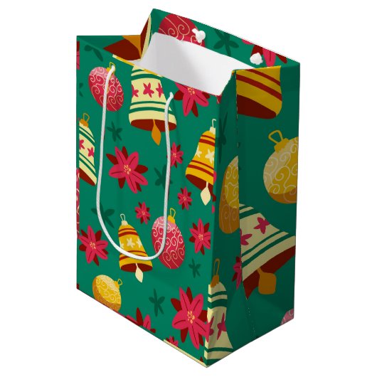 kerstversiering medium cadeauzakje (Voorkant Gekanteld)