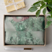 Kerstversiering Merry Christmas Groen Roze Kerstbo Tissuepapier (Geschenk)