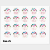 kerstversiering Merry Little Baby shower Ronde Sticker (Vel)