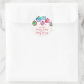kerstversiering Merry Little Baby shower Ronde Sticker (Tas)