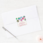 kerstversiering Merry Little Vrijgezellenfeest Vierkante Sticker (Envelop)