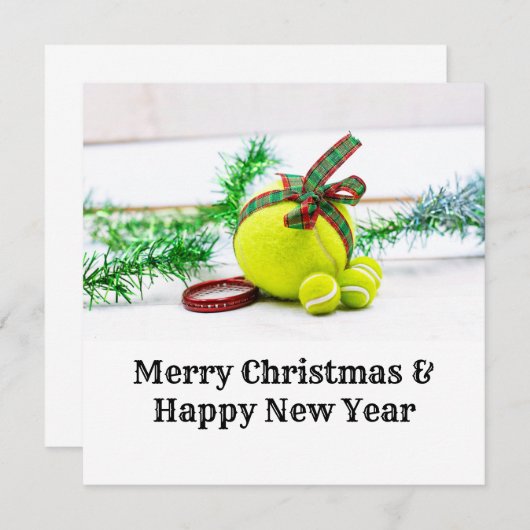 kerstversiering met bal en lint (Voorkant / Achterkant)