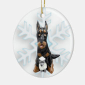 kerstversiering met Beauceron Dog Keramisch Ornament (Links)