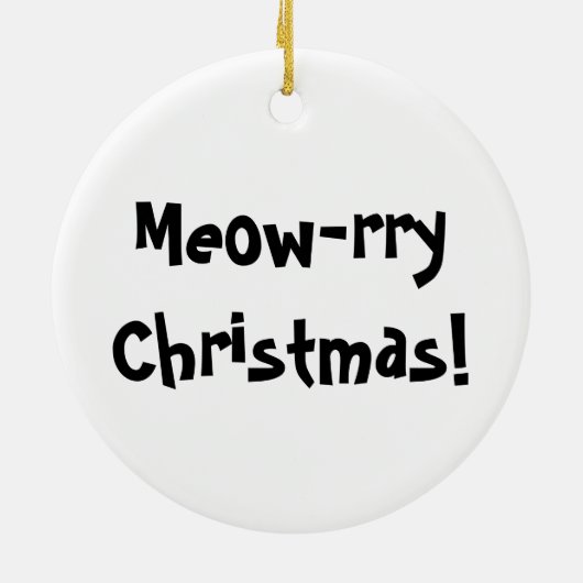 kerstversiering met bengachtige kat keramisch ornament (Achterkant)