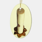 kerstversiering met bijenwas keramisch ornament (Links)