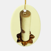  kerstversiering met bijenwas keramisch ornament (Voorkant)