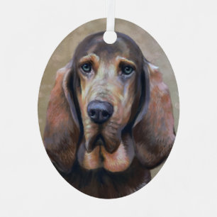kerstversiering met bloederige hond Dog Metalen Ornament