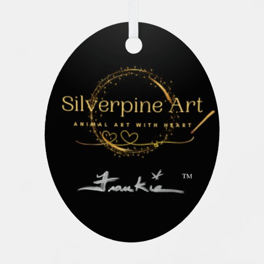 kerstversiering met bloederige hond Dog Metalen Ornament (Achterkant)