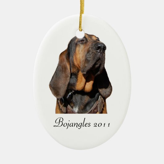 kerstversiering met Bojangles Keramisch Ornament (Voorkant)
