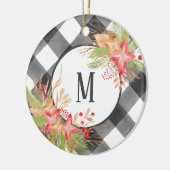 Kerstversiering met Buffalo Pset en Mistletoe Keramisch Ornament (Links)