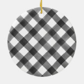 Kerstversiering met Buffalo Pset en Mistletoe Keramisch Ornament (Achterkant)