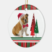 kerstversiering met Bulldog Keramisch Ornament (Links)