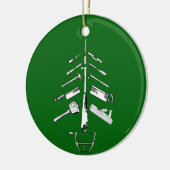  kerstversiering met carpentry Tools Keramisch Ornament (Links)