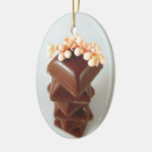kerstversiering met chocolade Tower Keramisch Ornament (Links)