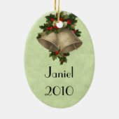 kerstversiering met de intage keramisch ornament (Achterkant)