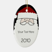 kerstversiering met de Oval Santa Claus Keramisch Ornament (Rechts)