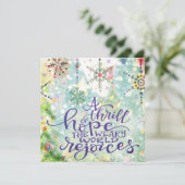 Kerstversiering met de Thrill of Hope Inspirivity Feestdagenkaart (Staand voorkant)