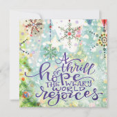 Kerstversiering met de Thrill of Hope Inspirivity Feestdagenkaart (Voorkant)