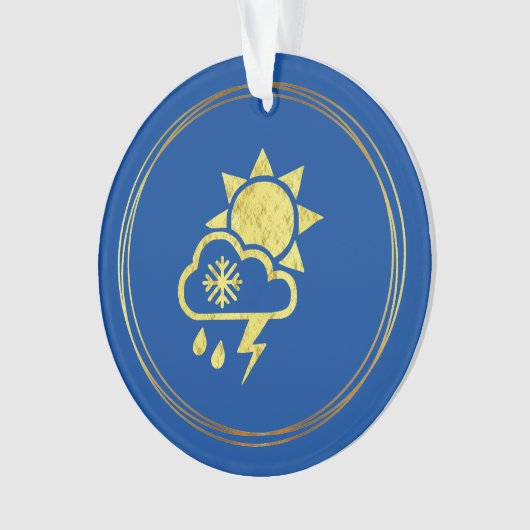 kerstversiering met de weersymbolen ornament (voorkant)