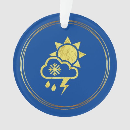 kerstversiering met de weersymbolen ornament (voorkant)