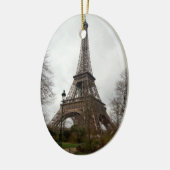 kerstversiering met Eiffeltoren Keramisch Ornament (Links)
