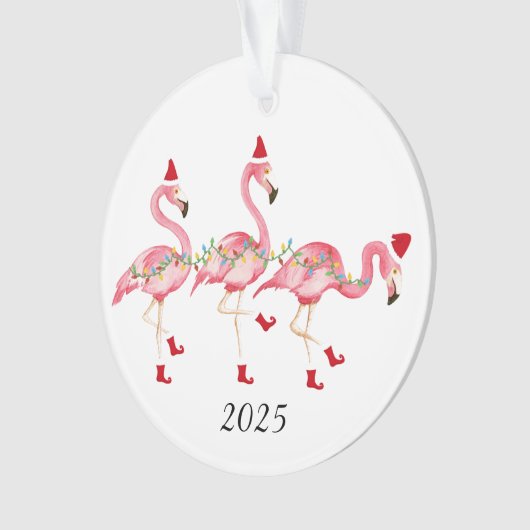 kerstversiering met Flamingo Ornament (voorkant)