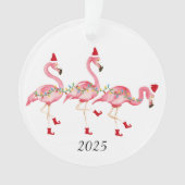 kerstversiering met Flamingo Ornament (voorkant)
